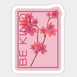 Be Kind Floral Sticker